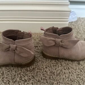 Pink Bow Kids Boots
